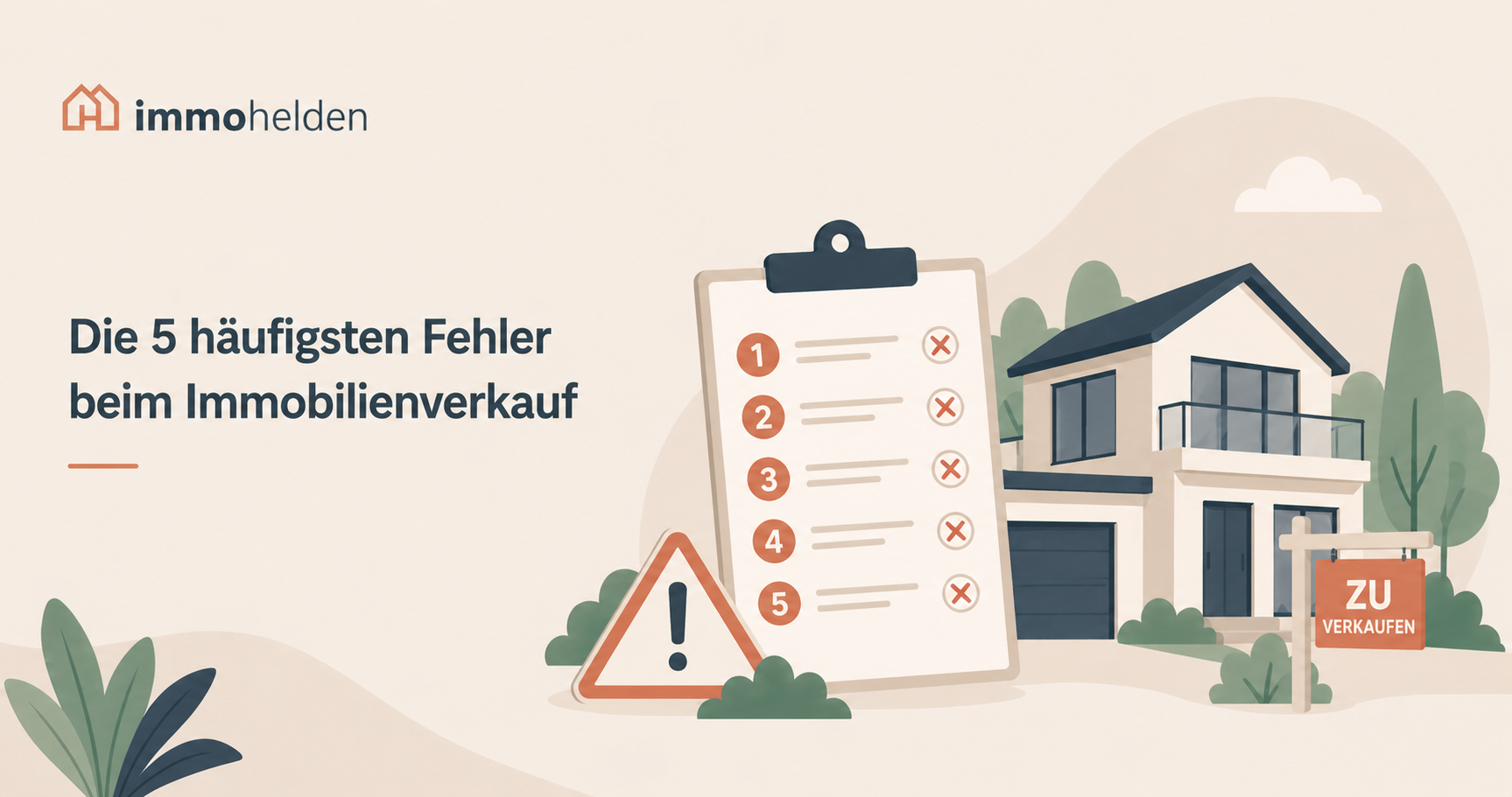 Die 5 häufigsten Fehler beim Immobilienverkauf